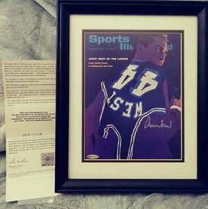 Autographed Jerry West SI cover